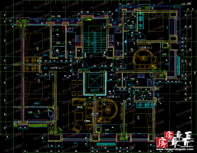 章丘安置房中的最小户型(45㎡)